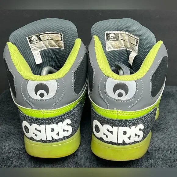 Osiris NYC 83 Grey Slime Vintage Rare Y2K Skate Like Bronx MENS